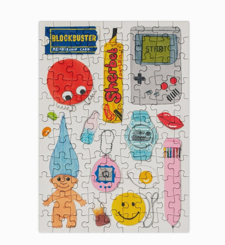 Retro 90's - 99 Piece Mini Jigsaw Puzzle