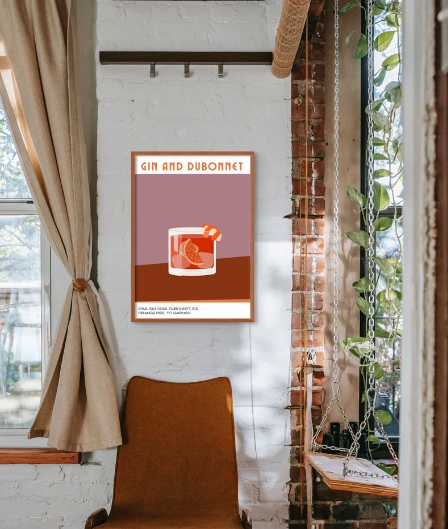 Cocktail Print A4
