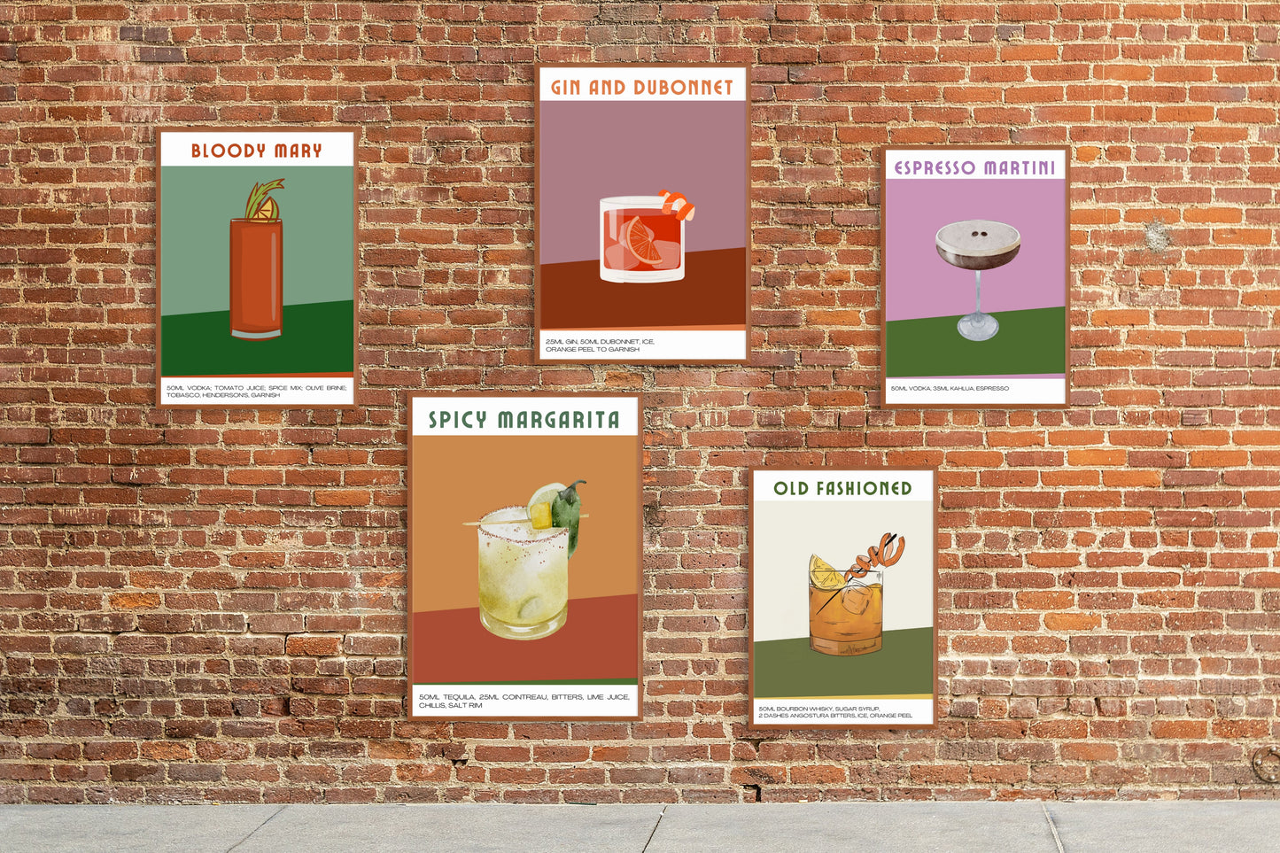 Cocktail Print A4
