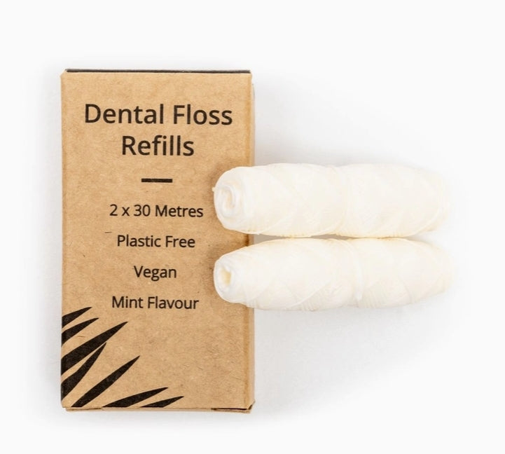 Corn Starch Dental Floss Refills - Mint
