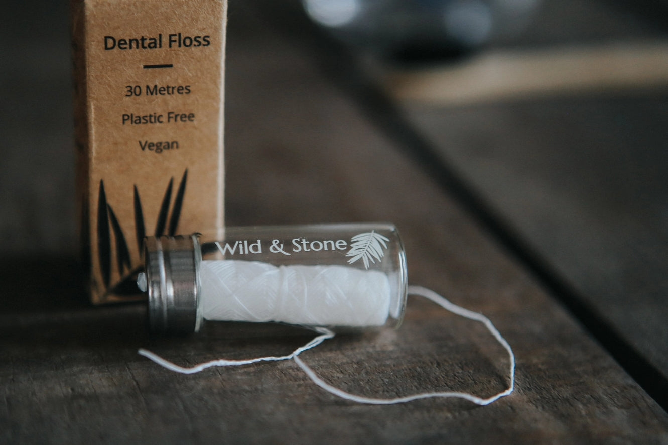 Refillable Corn Starch Dental Floss - Mint