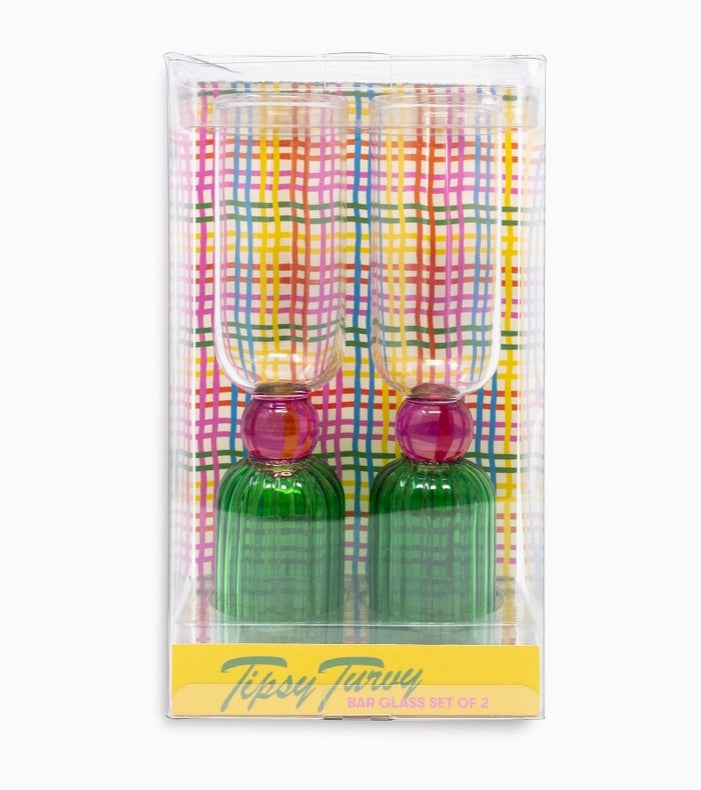 Tipsy Turvy Bar Glass Set
