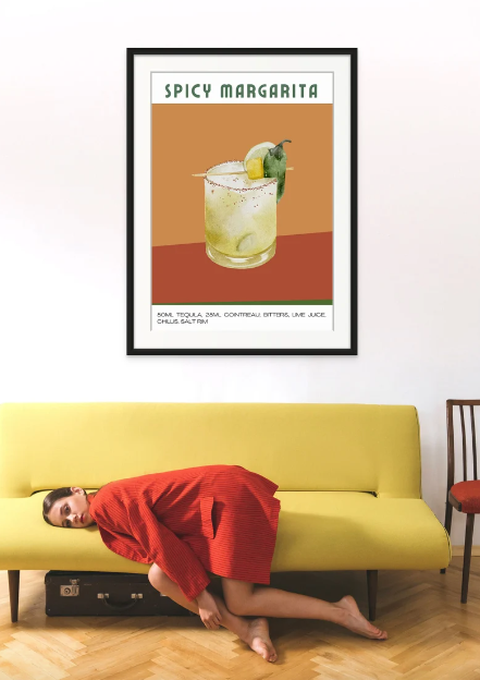 Cocktail Print A4