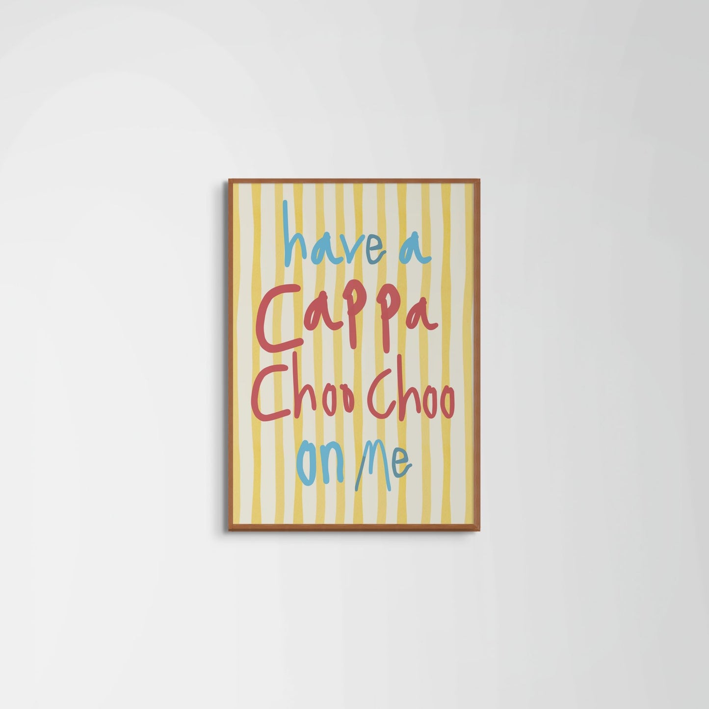 Have a Cappa Choo Choo On Me - Train Guy Mortimer Print