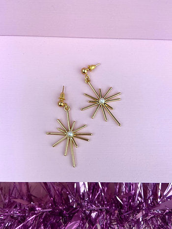 Aloe Pearl and Star earrings