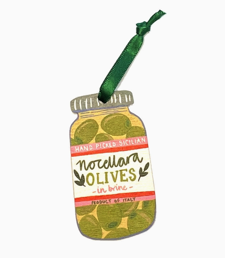 Nocellara Olives Christmas Decoration: Laura Barnes