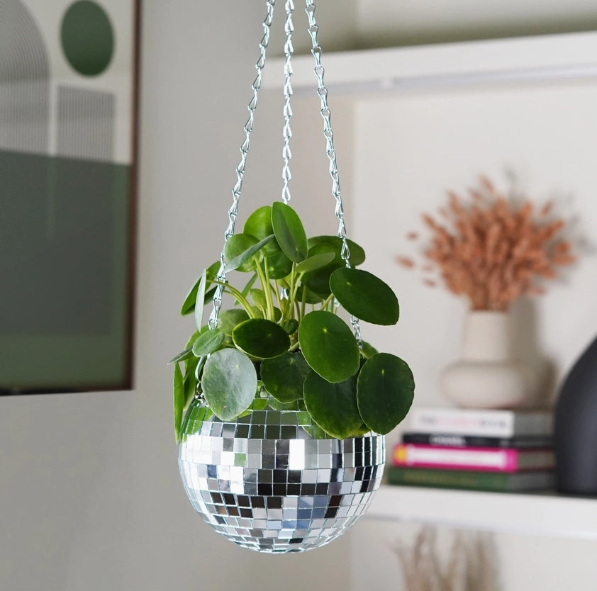 Disco Ball Hanging Planter