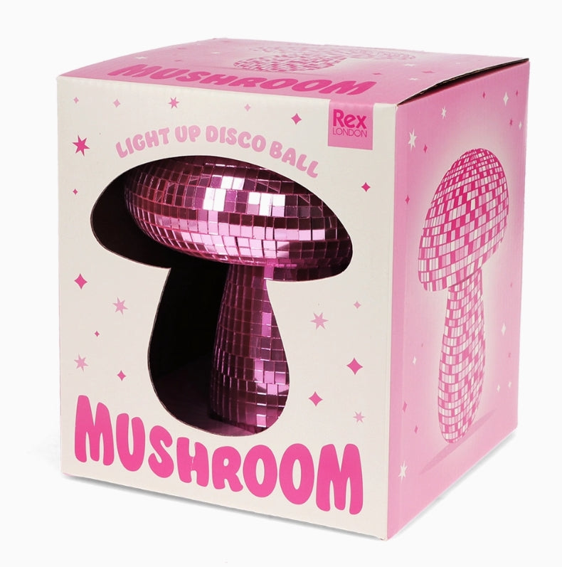 Disco Mushroom Table Lamp - Pink