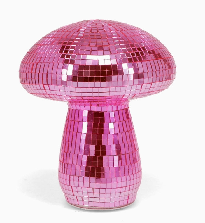 Disco Mushroom Table Lamp - Pink