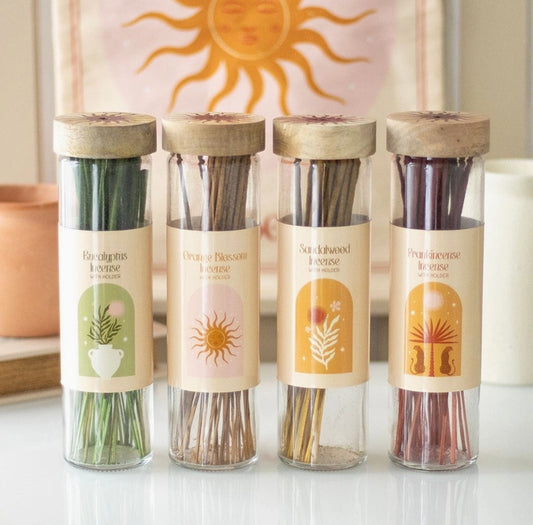 Golden Hour Incense Sticks and Holder